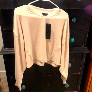 NWT Mono B lightweight long sleeve ribbed top.